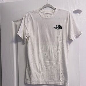 The North Face White Short Sleeve Tee with Black Logo